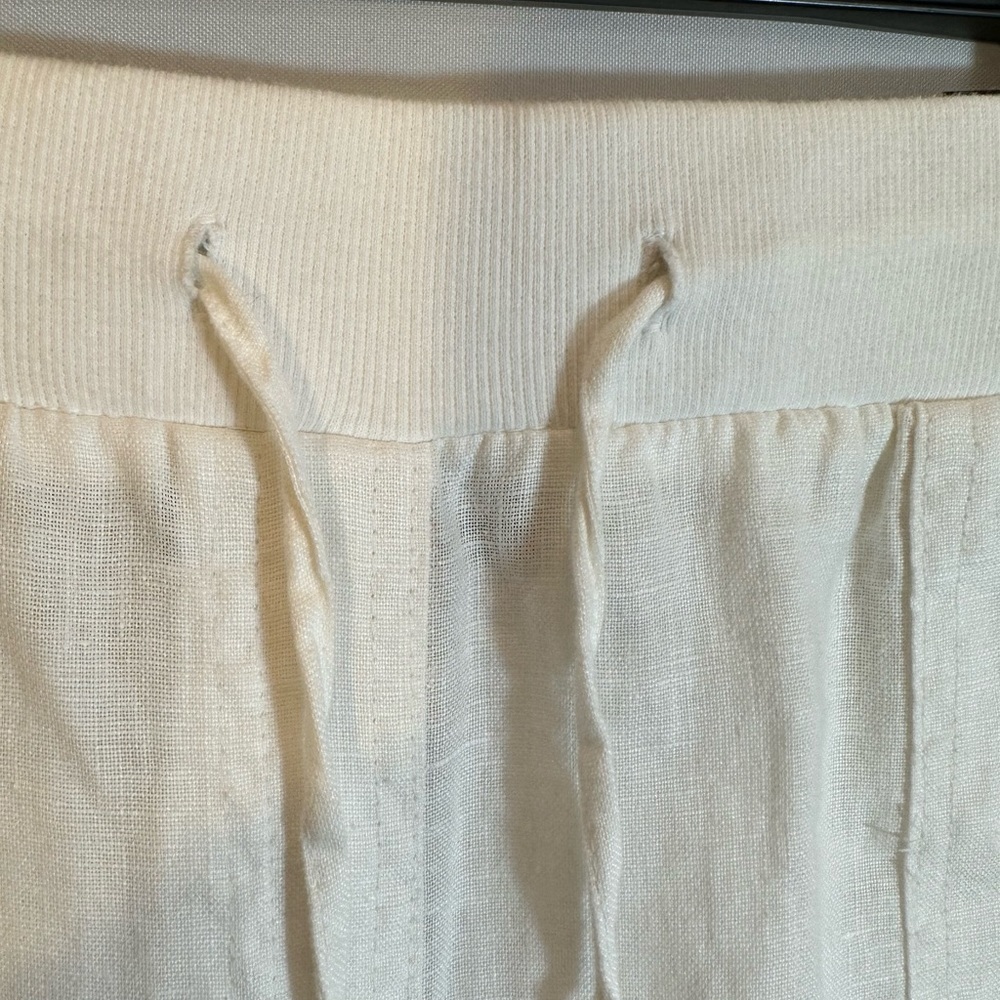 Style & Co Womens Size M 100% Linen Comfort Elastic Waistband Drawstring Tie - Picture 5 of 14
